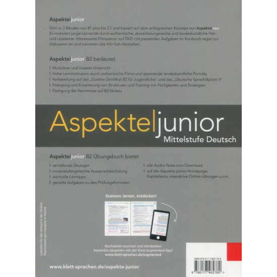  Aspekte junior B2+. Übungsbuch