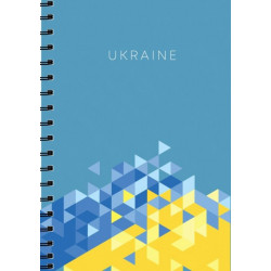 Блокнот УкрБланкоВидав коледж-блок А4 в клітинку 80 листів щільна обкладинка бірюзовий