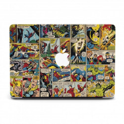 Чехол пластиковый для MacBook Pro 13 M1 A2338 Marvel Comics / Комикс Марвел