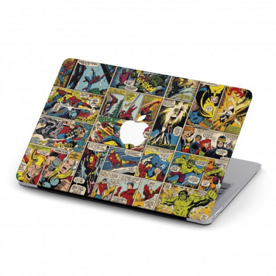  Чехол пластиковый для MacBook Pro 13 M1 A2338 Marvel Comics / Комикс Марвел