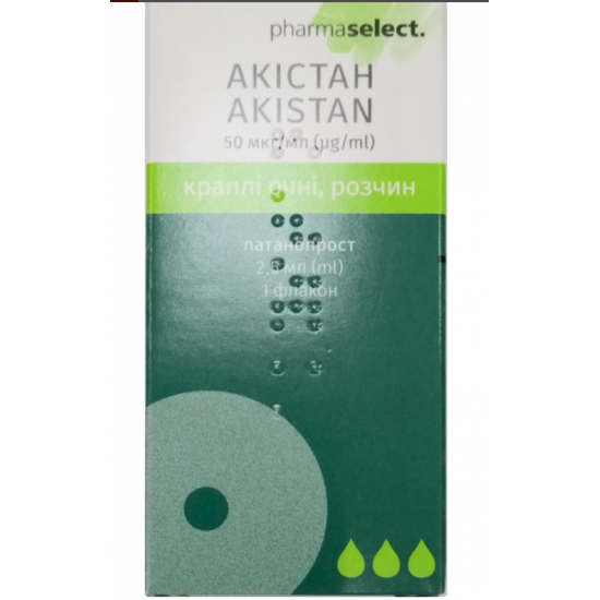 Акистан краплі очні розчин 0,005% флакон-крапельниця 7,5 мл