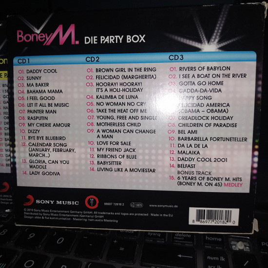 BONEY M ''DIE PARTY BOX''3 CD